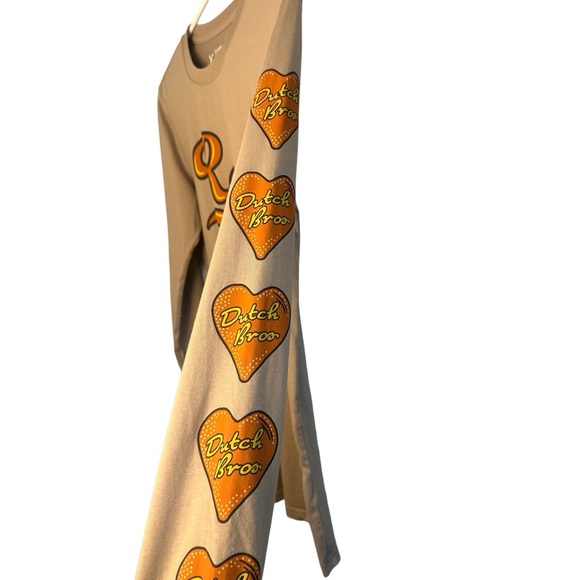 Dutch Bros Long Sleeve “RAD” Tan w/Yellow + Orange RARE DB 1992 - Picture 2 of 6